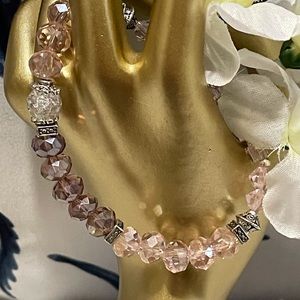 💎 Gorgeous Pink and Purple Bead Bracelet